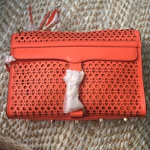 NWT Rebecca Minkoff mac bag orange